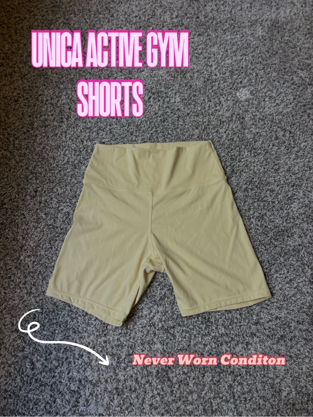 UNICA Active Gym Bike Shorts — Cream
